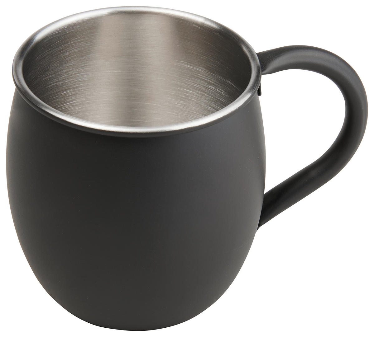 MOSCOW MULE MUGG  - stålfärgad/svart, Basics, metall (8,5/9,5cm) - Novel