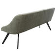 SITZBANK 140/86/63 cm  in Grün, Schwarz  - Schwarz/Grün, Design, Textil/Metall (140/86/63cm) - Moderano