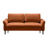 3-SITS SOFFA i vävt tyg terrakotta  - svart/terrakotta, Modern, trä/textil (183/85/92cm) - MID.YOU