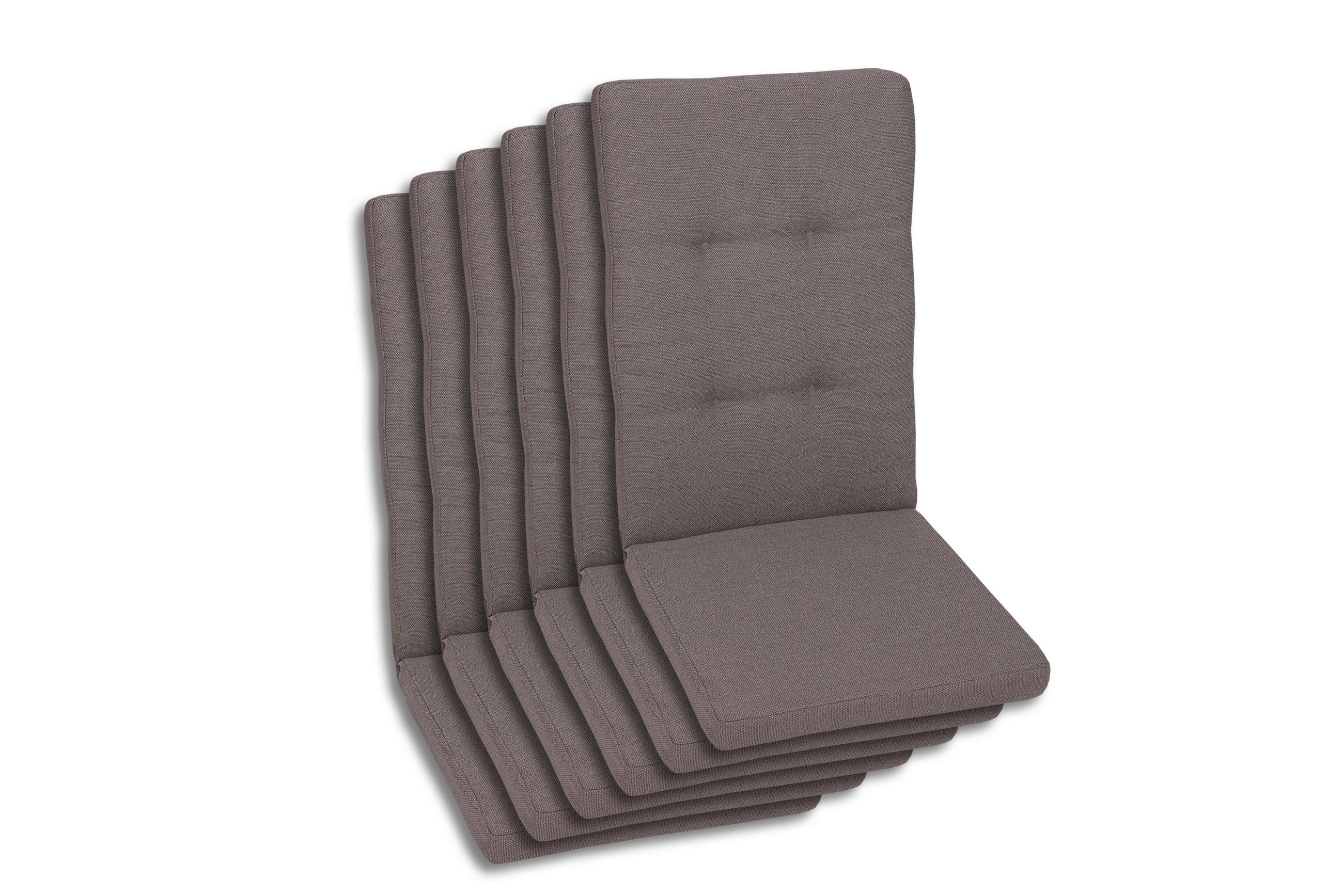 SESSELAUFLAGENSET Uni  - Taupe, Basics, Textil (50/7/120cm)