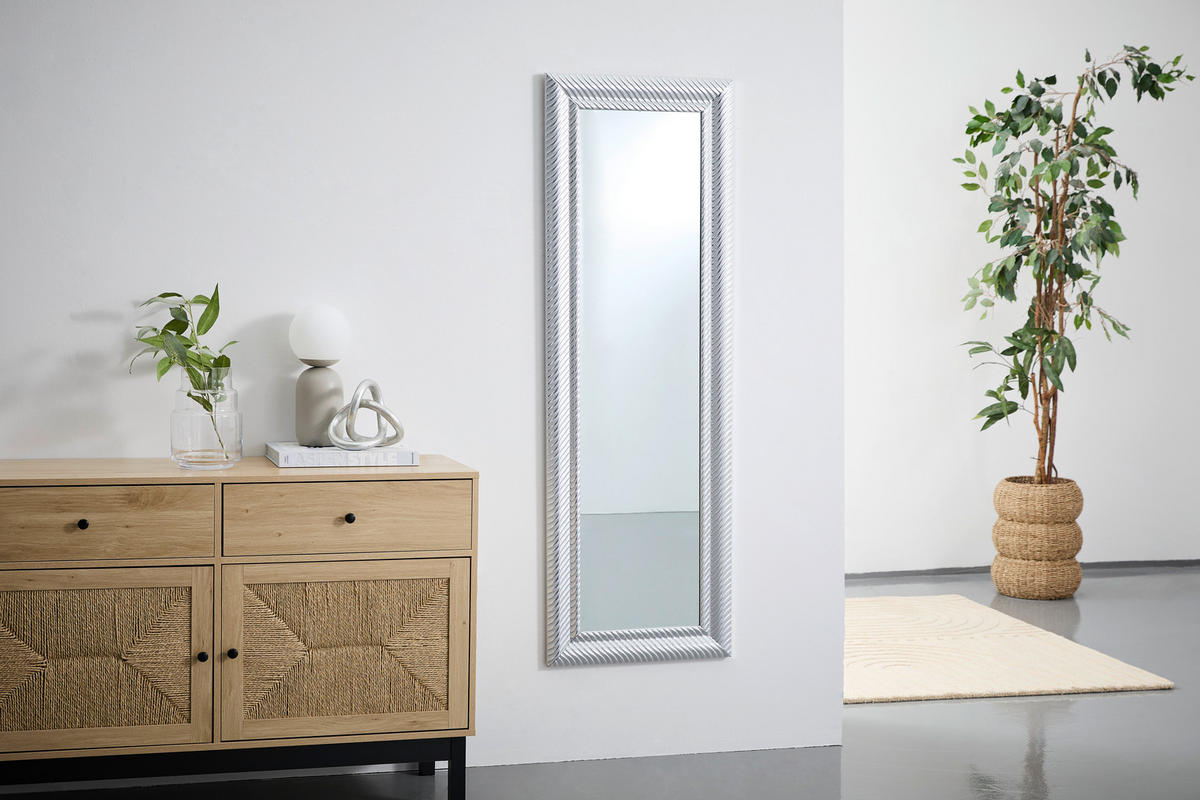 WANDSPIEGEL 50/150/2,6 cm    in rechteckig  - Silberfarben, LIFESTYLE, Glas/Holzwerkstoff (50/150/2,6cm) - Xora