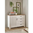 KOMMODE , 117/86/41 cm, 4 Schublade(n)  - Silberfarben/Eiche Artisan, LIFESTYLE, Holzwerkstoff/Metall (117/86/41cm) - Landscape
