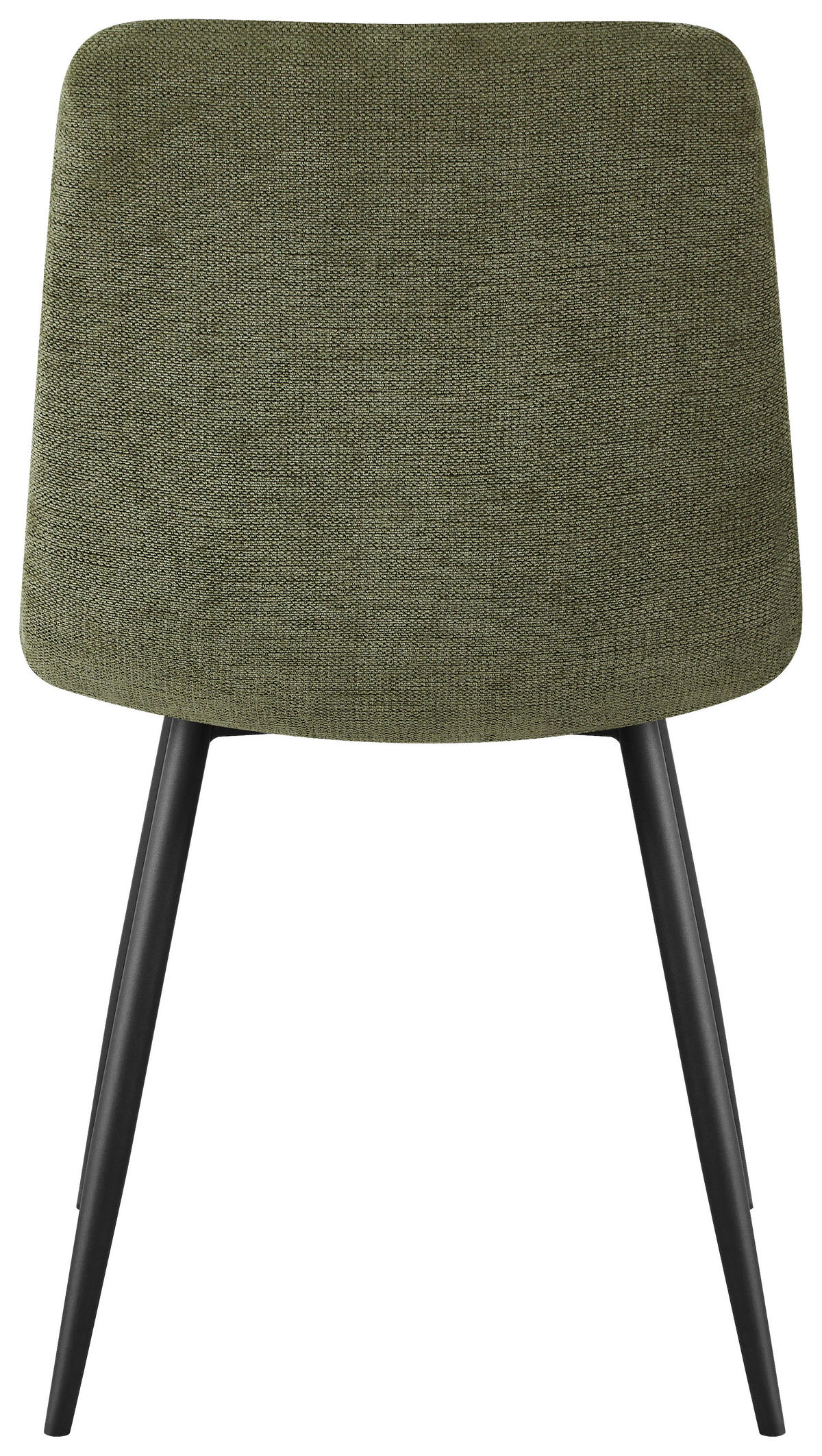 STUHL   Webstoff  - Schwarz/Olivgrün, Design, Textil/Metall (45/87/55cm) - Ti'me