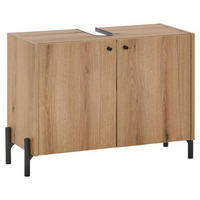 WASCHBECKENUNTERSCHRANK 80/60/36 cm  - Eichefarben/Schwarz, Modern, Holzwerkstoff/Kunststoff (80/60/36cm) - MID.YOU
