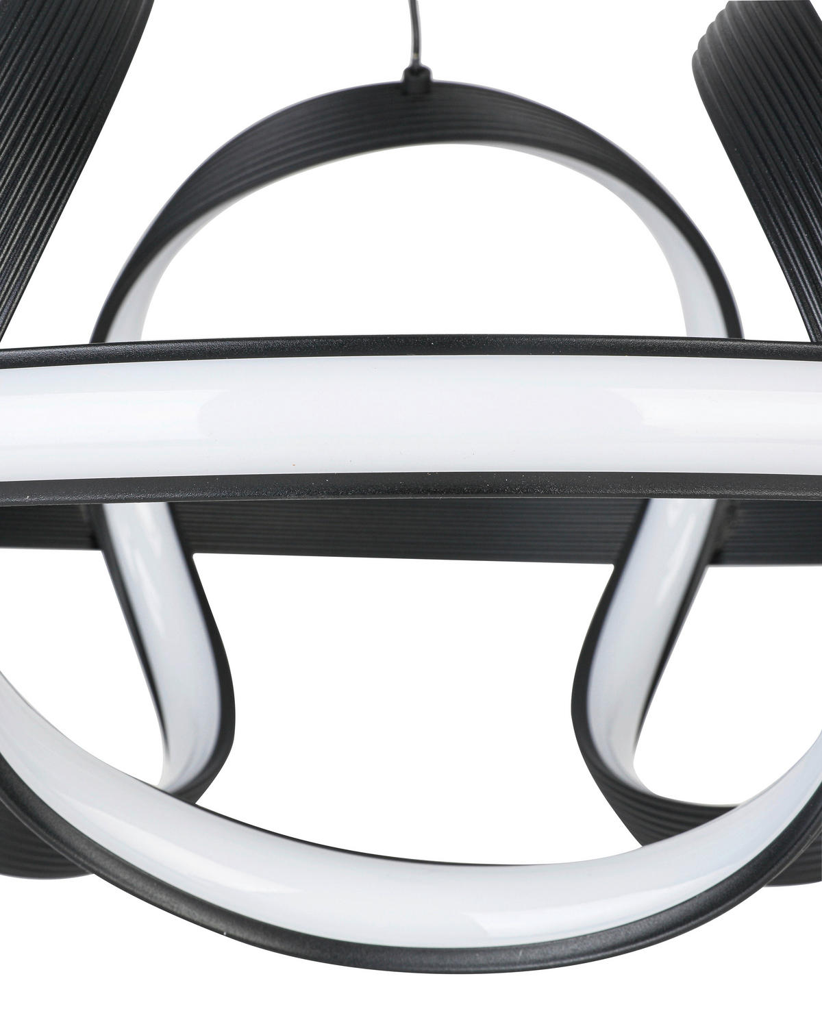 HÄNGELEUCHTE 41,5/120 cm   - Schwarz, Trend, Kunststoff/Metall (41,5/120cm) - Collet's Monde