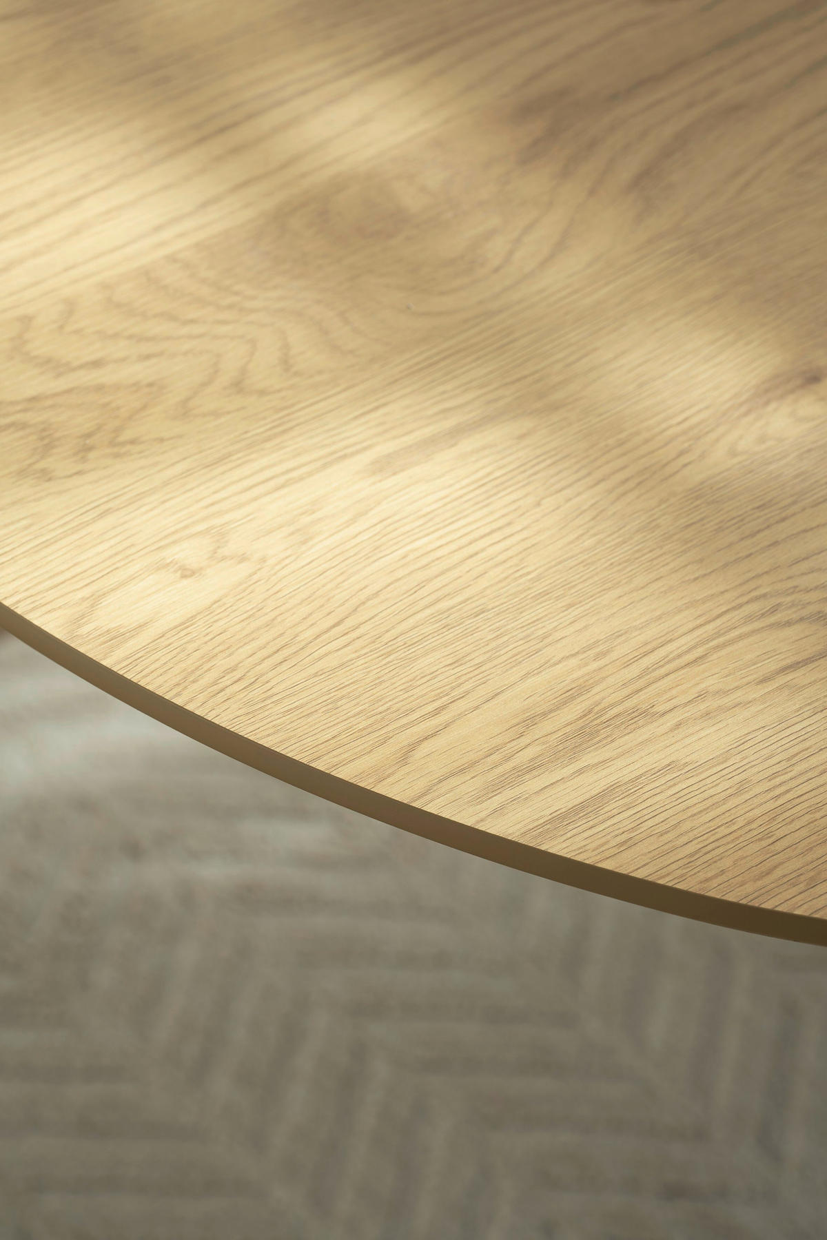ESSTISCH 140/90/75 cm Nachbildung  Metall, Holzwerkstoff ausziehbar oval Eichefarben  - Eichefarben, MODERN, Holzwerkstoff/Metall (140/90/75cm) - MID.YOU