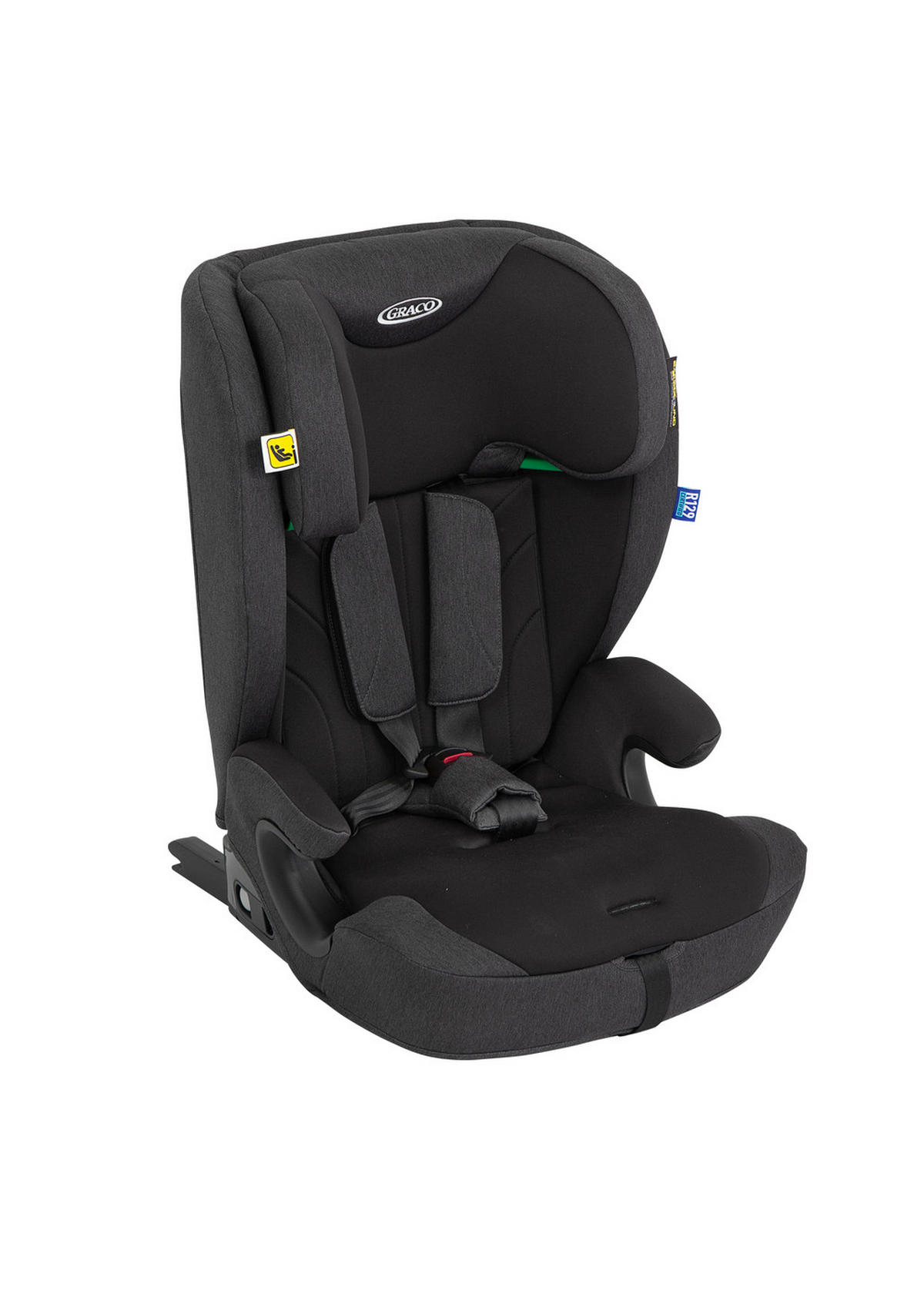 KINDERAUTOSITZ Energi i-Size R129  - Dunkelgrau/Schwarz, Basics, Textil (50,6/83,1/46,9cm) - Graco