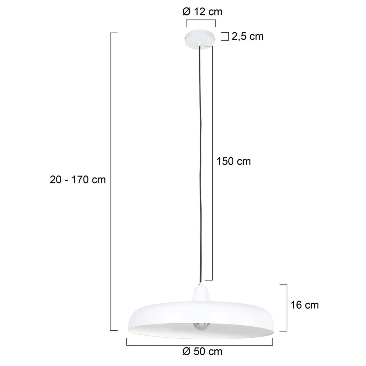 PENDELLEUCHTE  50/20-170/50 cm   - Grau, Trend, Metall (50/20-170/50cm)