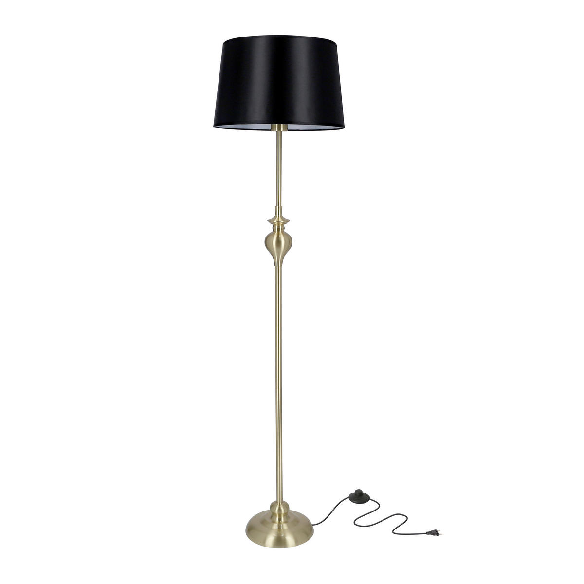 STEHLEUCHTE 35/35/135 cm    - Schwarz, KONVENTIONELL, Metall (35/35/135cm)