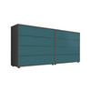 SIDEBOARD Mailand Set 1  in 158/73/33 cm  - Anthrazit/Petrol, MODERN, Holzwerkstoff/Kunststoff (158/73/33cm) - MID.YOU