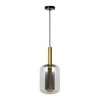 HÄNGELEUCHTE JOANET 22/150 cm   - Hellgrau, Design, Glas (22/150cm) - Lucide