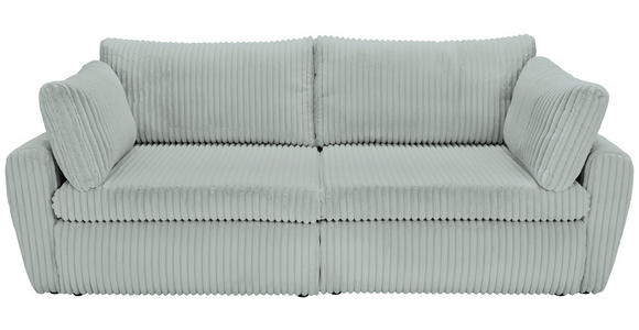 SCHLAFSOFA Cord, Plüsch Pastellgrün  - Pastellgrün/Schwarz, MODERN, Kunststoff/Textil (240/90/120cm) - Carryhome