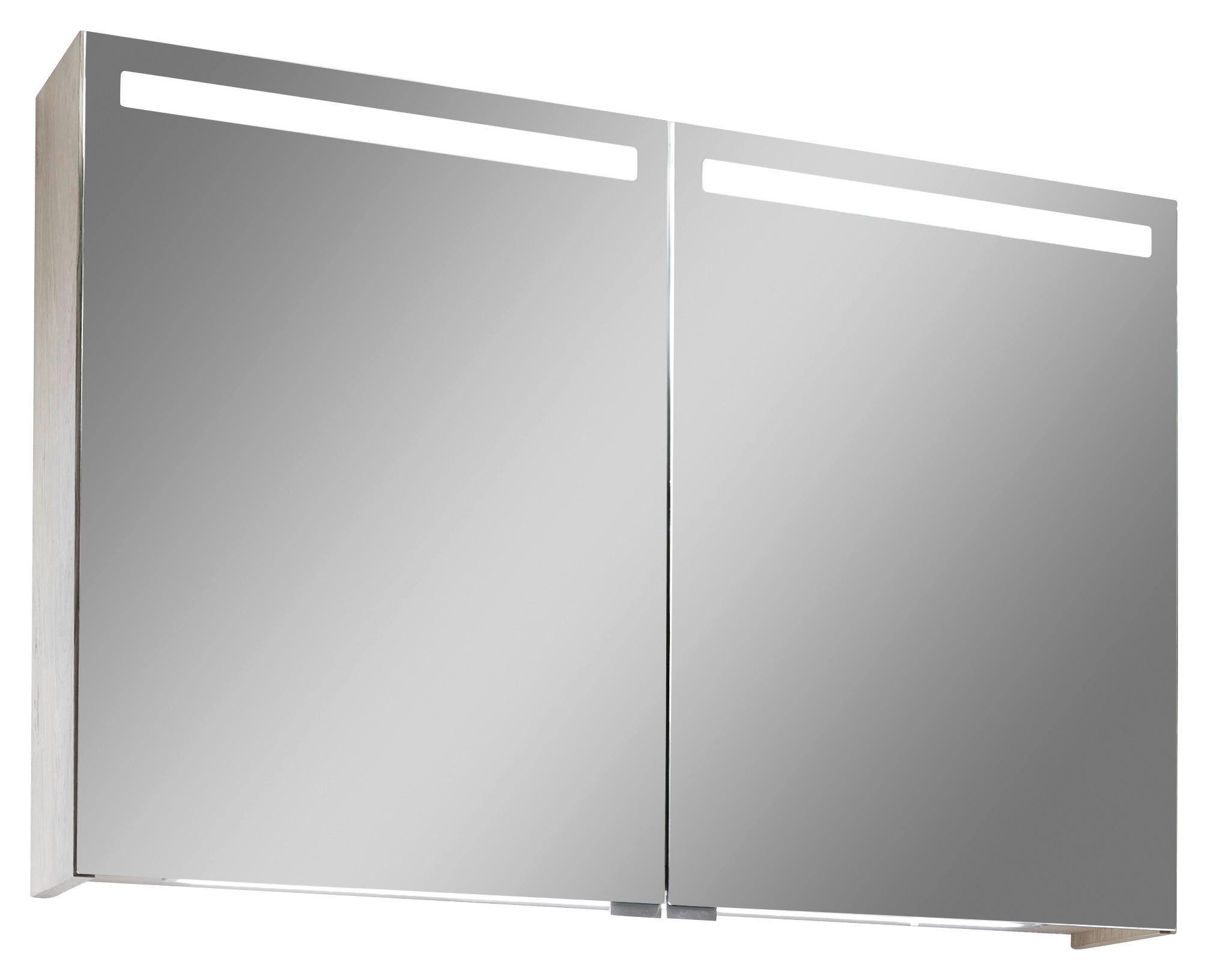 SPIEGELSCHRANK 96/64/16,2 cm  - Eichefarben/Silberfarben, Natur, Glas/Holz (96/64/16,2cm) - Voglauer