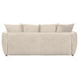 SCHLAFSOFA Flachgewebe Beige  - Beige/Schwarz, KONVENTIONELL, Kunststoff/Textil (250/70/118cm) - Carryhome