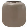 VASE  - Taupe/Silberfarben, Trend, Metall (20/20/20cm) - Kayoom