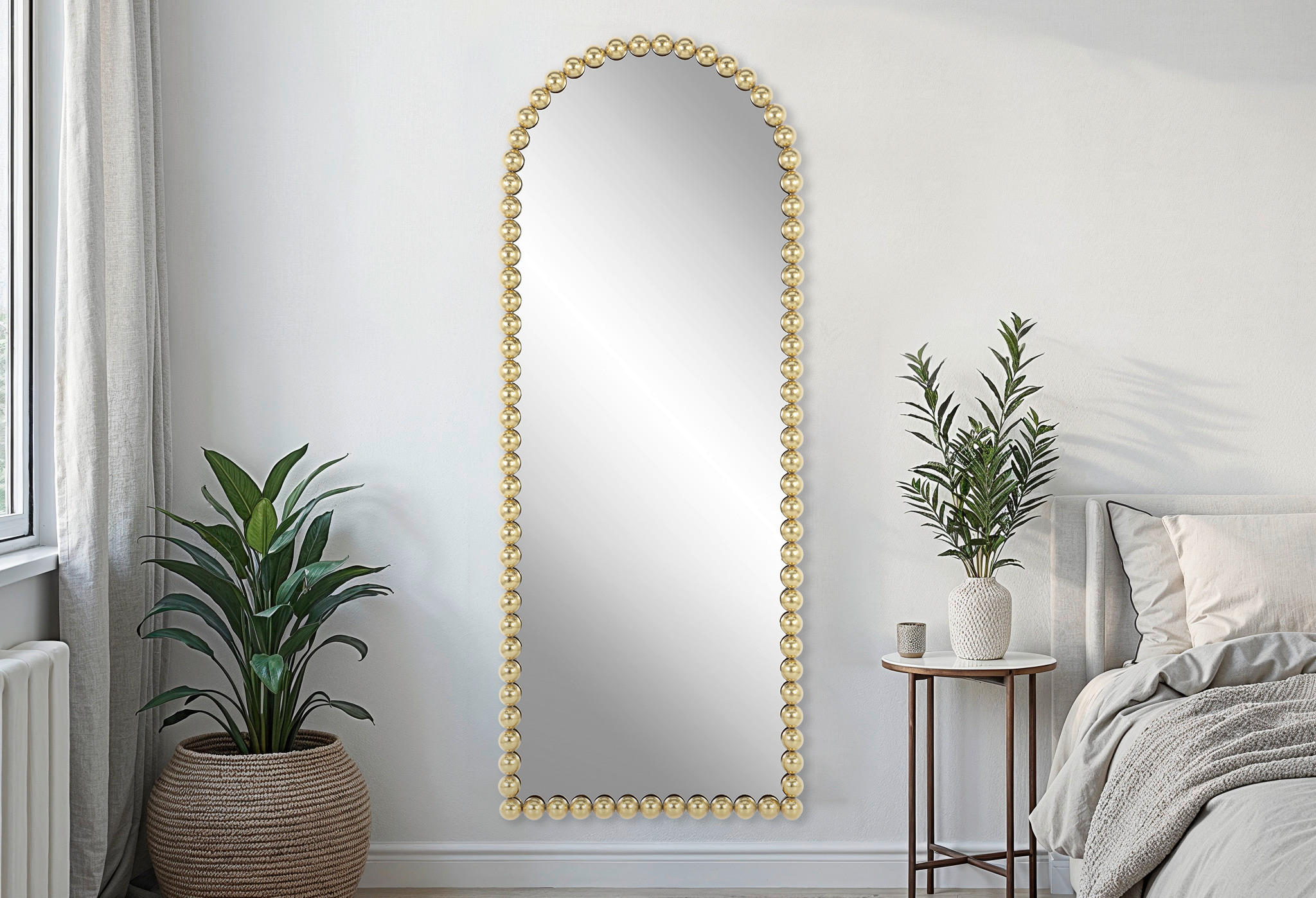 WANDSPIEGEL 75/185/5 cm    in Freiform  - Goldfarben, Design, Glas/Holzwerkstoff (75/185/5cm) - MID.YOU