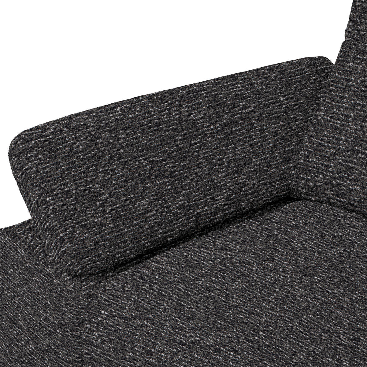 ECKSOFA in Chenille, Flachgewebe Dunkelgrau  318/165 cm  - Dunkelgrau/Schwarz, Design, Textil/Metall (318/165cm) - Xora