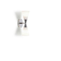 WANDLEUCHTE 10,5/32 cm   - Chromfarben/Opal, Basics, Glas/Metall (10,5/32cm) - Belid