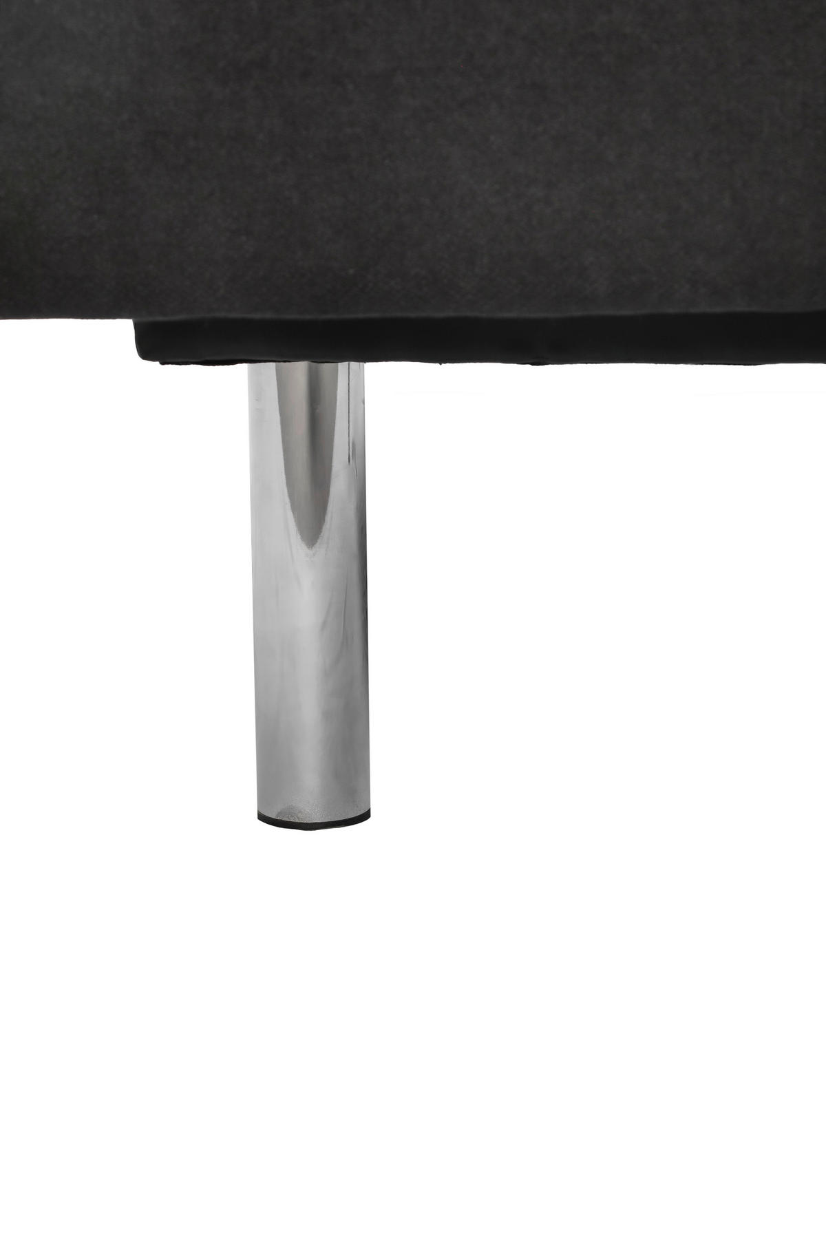SCHLAFSOFA Samt Creme, Grau, Schwarz  - Silberfarben/Creme, Design, Textil/Metall (182/87/90cm) - P & B