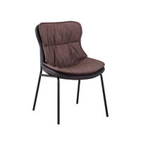 STUHL - Hellbraun/Dunkelbraun, Design, Textil/Metall (54/84/64cm) - Kayoom