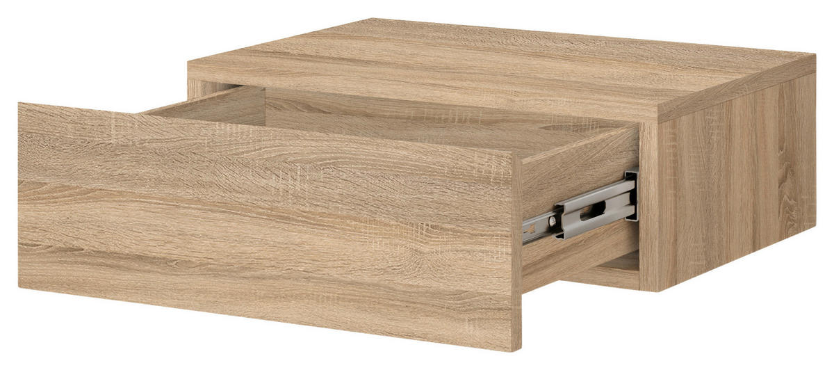 NACHTKÄSTCHEN in Sonoma Eiche  - Eichefarben/Sonoma Eiche, MODERN, Holzwerkstoff (42/14/30cm) - Livetastic