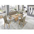 ECKBANK Echtleder Wildeiche massiv Eichefarben, Hellgrau - Eichefarben/Hellgrau, Design, Leder/Holz (203/153cm) - Valdera