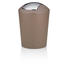 TISCHABFALLEIMER 1,7 L - Taupe/Chromfarben, Basics, Kunststoff (15/21cm)