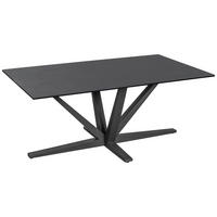 Măsuță De Cafea din metal, sticlă, ceramică, 100/60/42 cm   - negru, Design, ceramică/sticlă (100/60/42cm) - Novel