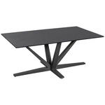 COUCHTISCH ESG 100/60/42 cm rechteckig Schwarz  - Schwarz, Design, Glas/Keramik (100/60/42cm) - Novel