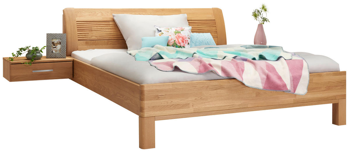 POSTELJNA GARNITURA   x  , les, leseni material barve hrasta  - barve hrasta, Konvencionalno, leseni material/les (180/200cm) - Dieter Knoll