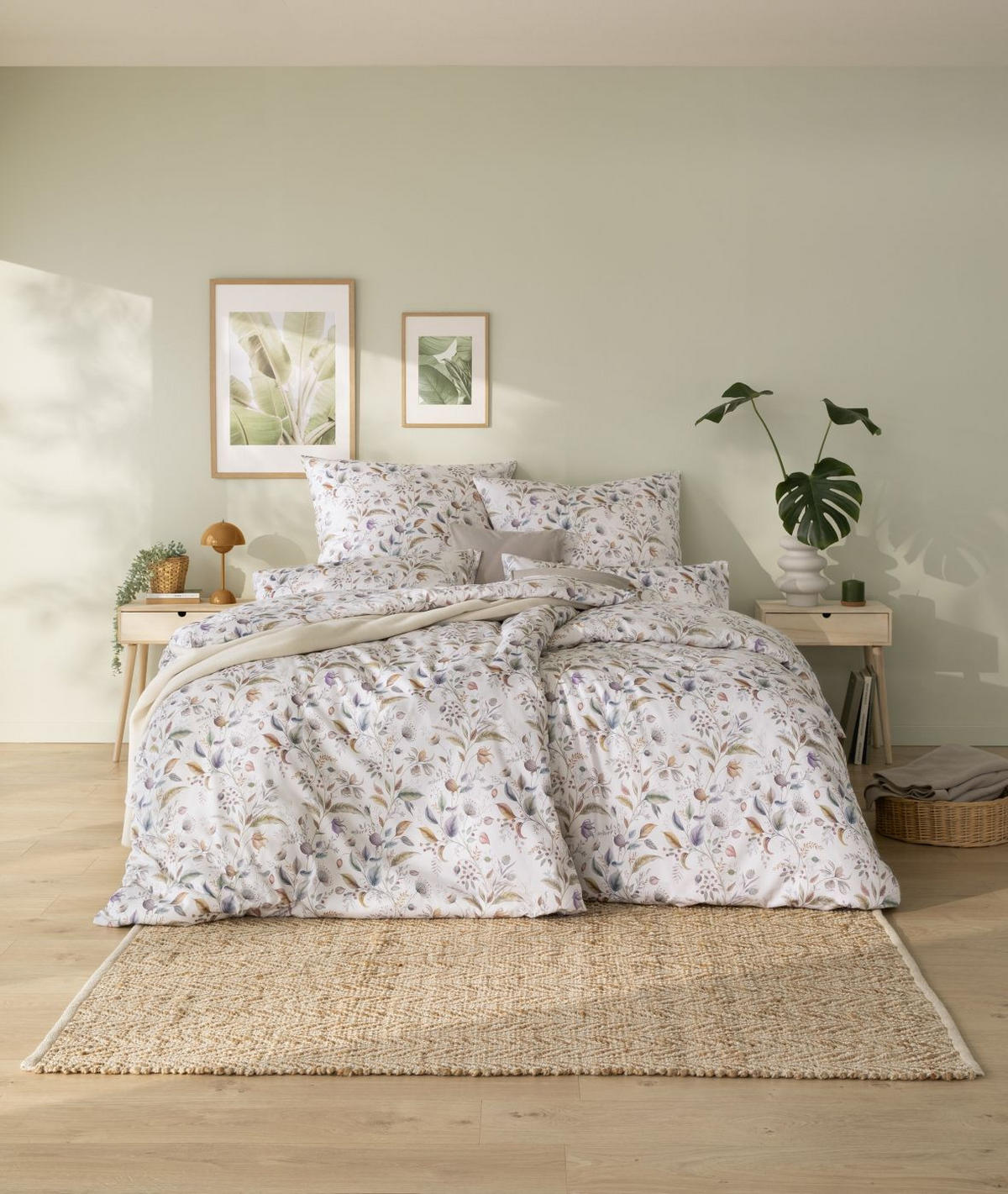 BETTWÄSCHE Atelier Makosatin 140/220 cm  - Mintgrün, Basics, Textil (140/220cm) - Estella