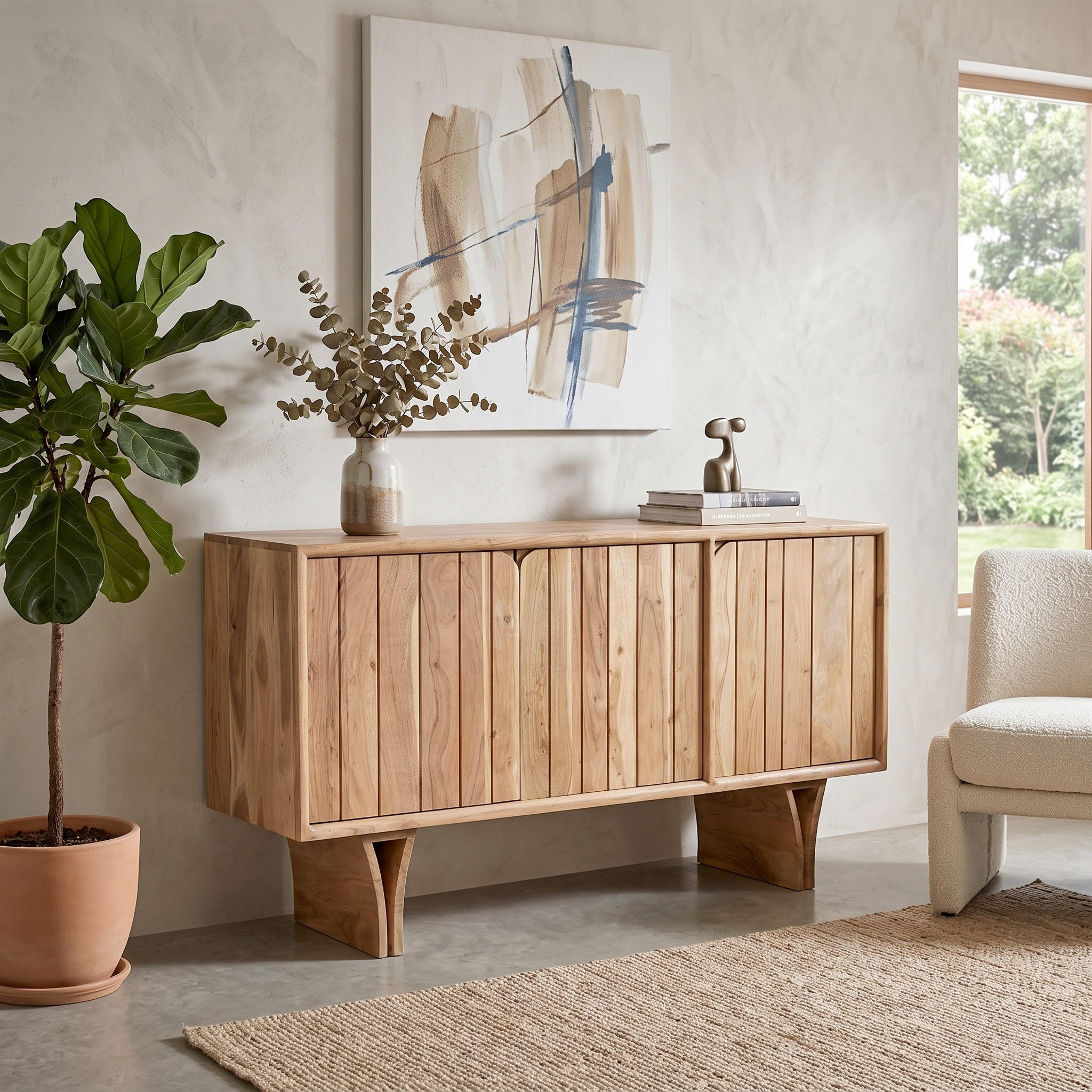 SIDEBOARD 145/80/71 cm  - Naturfarben, Design, Holz (145/80/71cm) - MID.YOU