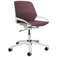 DREHSTUHL Weiß, Violett  - Violett/Weiß, Design, Kunststoff/Textil (70/68/40cm) - Aeris