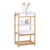 BADEZIMMERREGAL 40/76/30 cm  - Naturfarben/Weiß, Design, Naturmaterialien/Holzwerkstoff (40/76/30cm) - MID.YOU