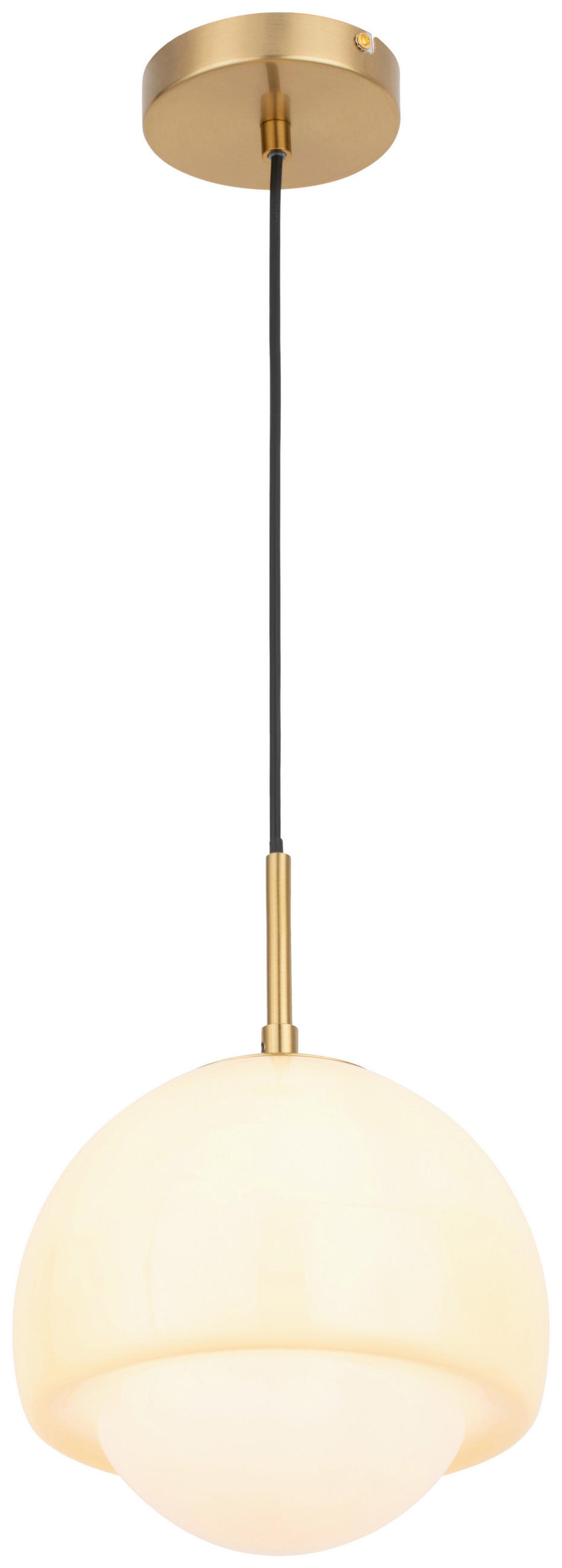 HÄNGELEUCHTE 22,5/120 cm   - Beige, Design, Glas/Metall (22,5/120cm) - Collet's Monde