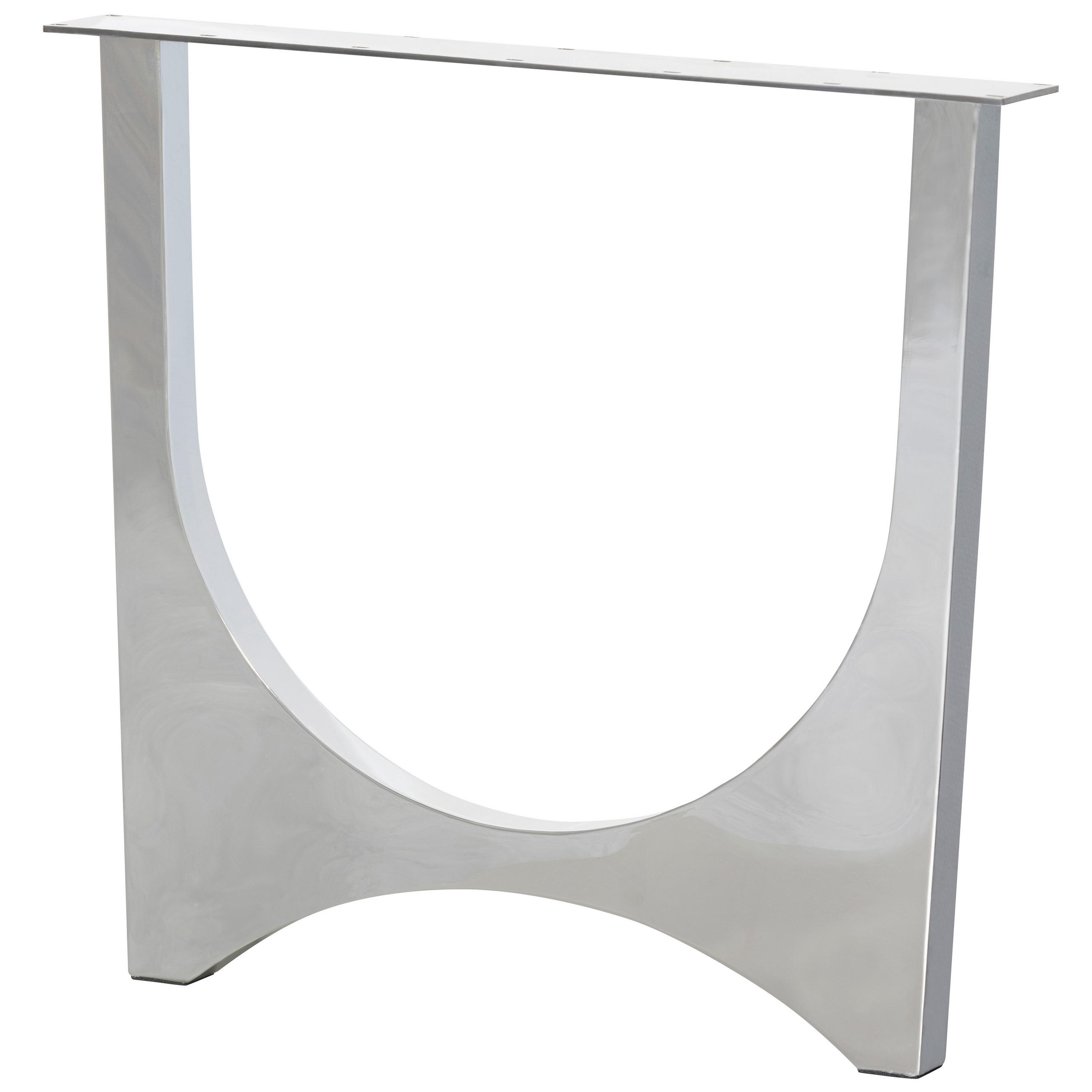 TISCHGESTELL in Metall   - Chromfarben, MODERN, Metall (79/72/10cm) - Livetastic