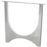 TISCHGESTELL in Metall   - Chromfarben, MODERN, Metall (79/72/10cm) - Livetastic