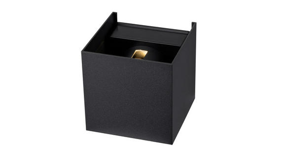 LED-WANDLEUCHTE 10/10/10 cm - Schwarz, Basics, Kunststoff/Metall (10/10/10cm) - Novel