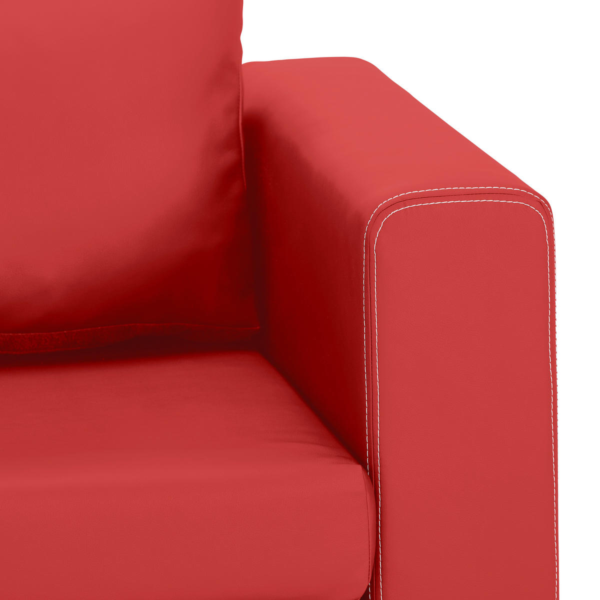 SCHLAFSOFA in Textil Rot  - Weiss/Rot, Design, Kunststoff/Textil (150/78/70cm) - Livetastic