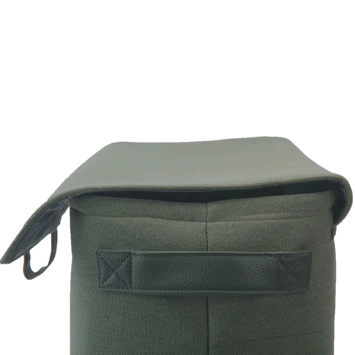KOŠ NA PRÁDLO   - zelená/tmavě zelená, Basics, textil (50/25/60cm) - Aquanova