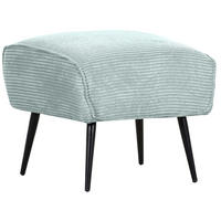 HOCKER in Textil Mintgrün  - Schwarz/Mintgrün, Design, Textil/Metall (60/49/53cm) - Landscape