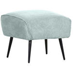 HOCKER in Textil Mintgrün  - Schwarz/Mintgrün, Design, Textil/Metall (60/49/53cm) - Landscape