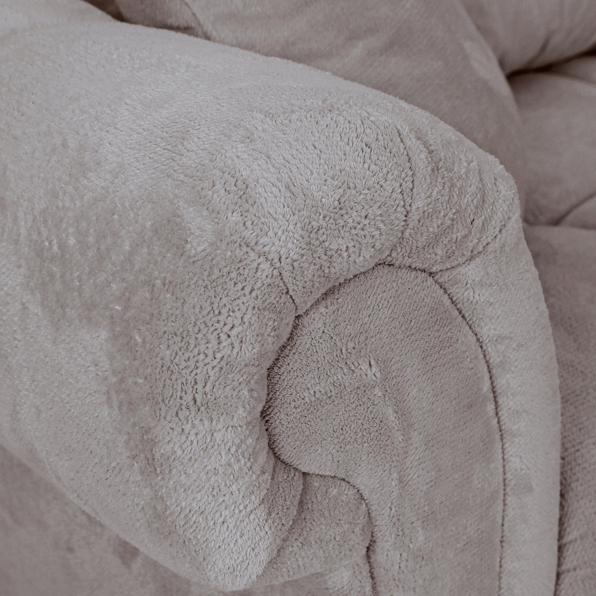 ECKSOFA Grau Plüsch  - Dunkelbraun/Grau, KONVENTIONELL, Holz/Textil (288/190cm) - Carryhome