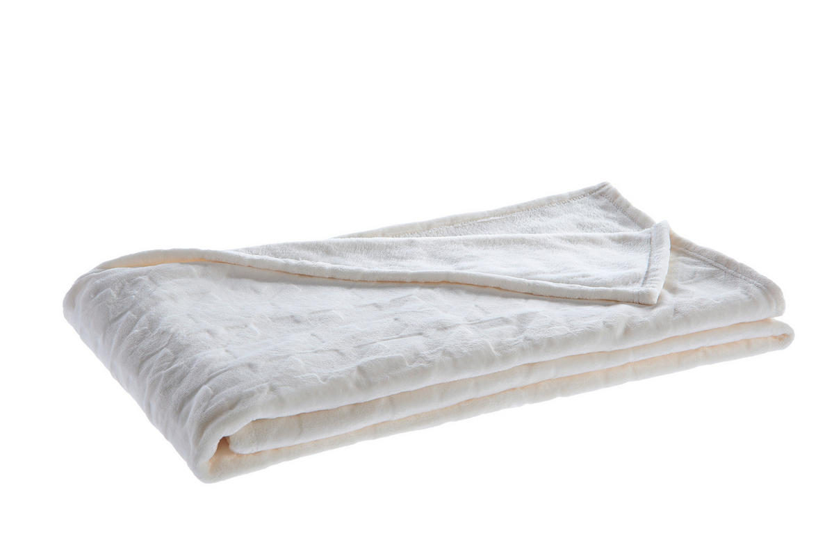 WOHNDECKE 150/200 cm  - Weiß, Textil (150/200cm) - Dieter Knoll