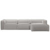 ECKSOFA in Webstoff Graubraun  332/163 cm  - Graubraun/Schwarz, Design, Kunststoff/Textil (332/163cm) - Stylife