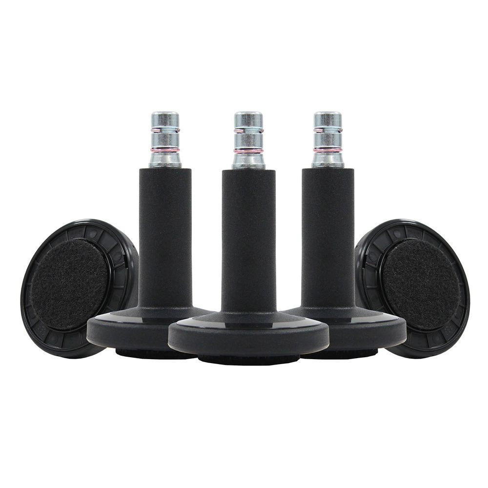 GLIDFÖTTER TILL KONTORSSTOL  per  m² - svart, Basics, metall/plast (6/7,3/6cm) - MID.YOU