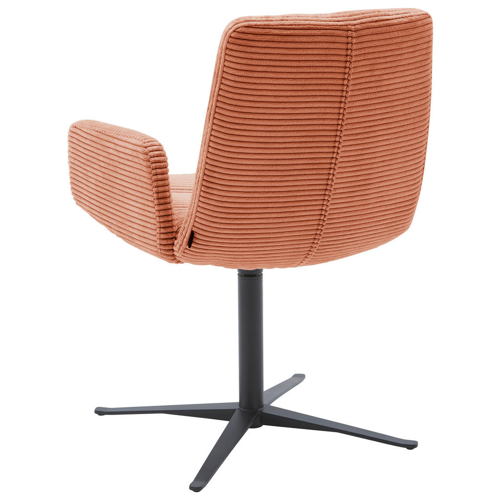 Thumbnail - Dieter Knoll Armlehnstuhl, Aprikose, Textil, Sternfuß, 61x88x66 cm, Blauer Engel, Oeko-Tex® Standard 100, DGM-Klimapakt,...