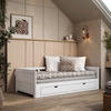 AUSZIEHBETT 200/100 cm Weiss  - Weiss/Naturfarben, Modern, Holz/Holzwerkstoff (200/100cm) - MID.YOU