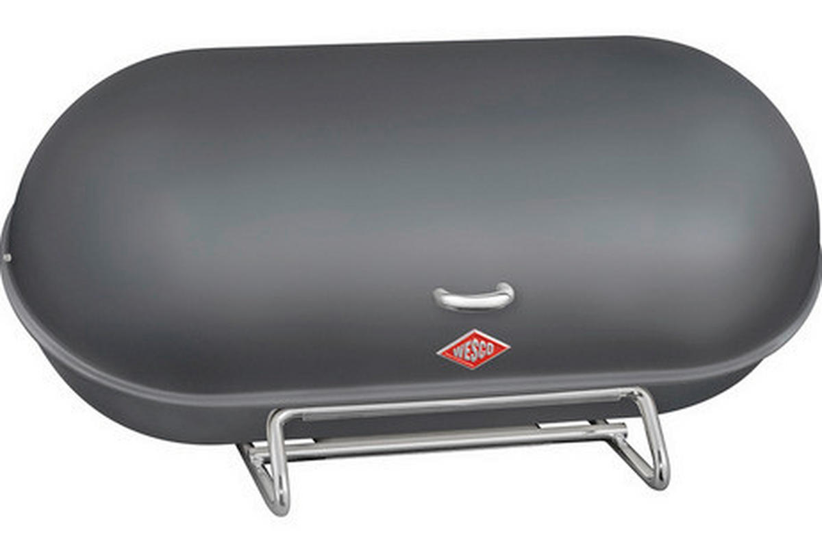 BROTKASTEN - Graphitfarben, KONVENTIONELL, Metall (44,3/21/23cm) - Wesco