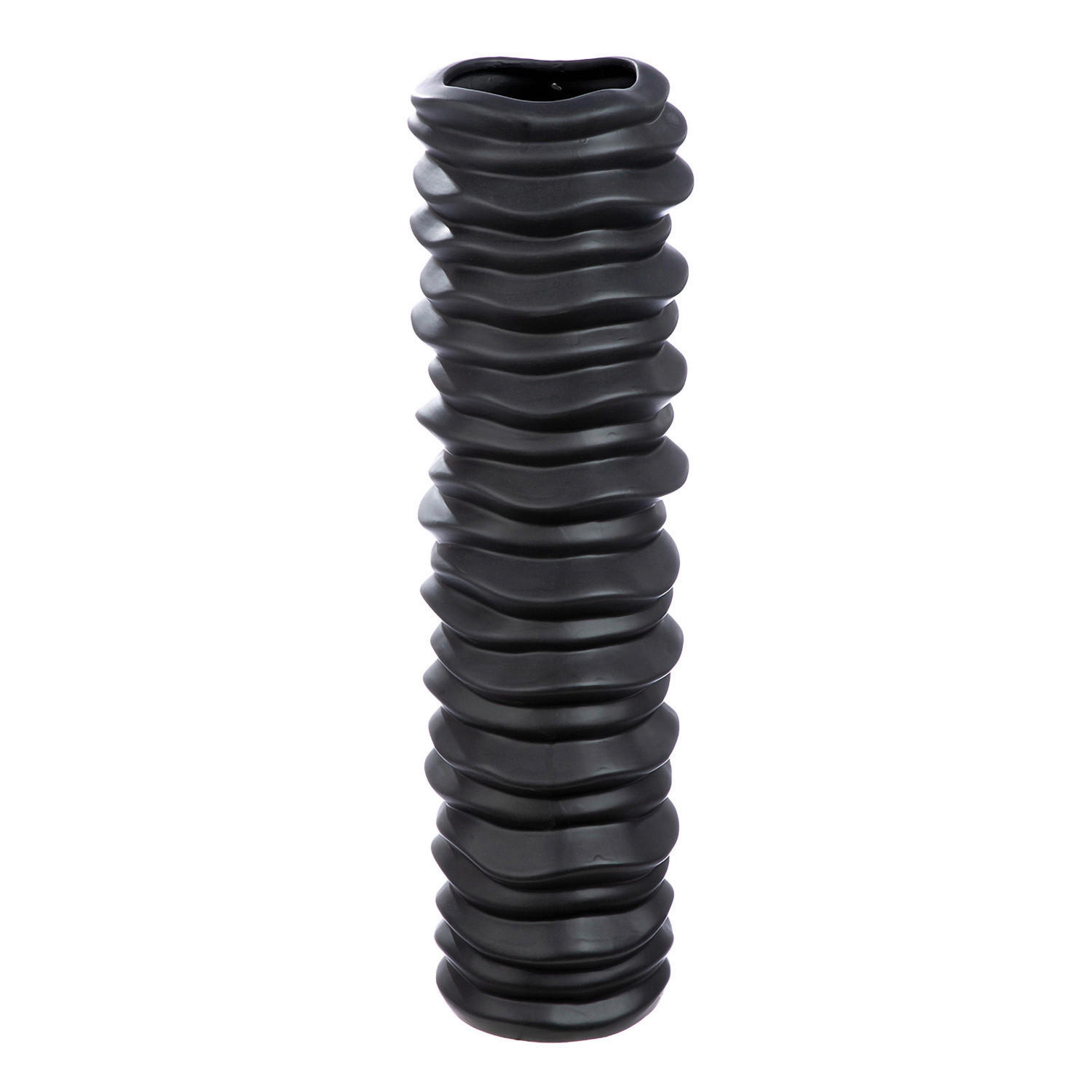 BODENVASE  - Schwarz, Basics, Keramik (17/58cm)